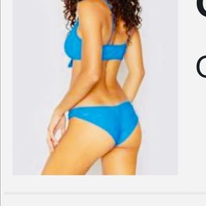 NWT Frankies bikinis cobalt Greer bottom S